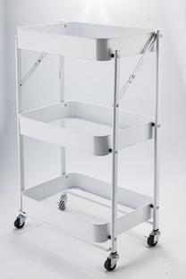 Lentyna su ratukais Domoletti, balta, 45 cm x 30 cm x 77 cm