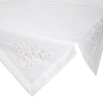 Staltiesė kvadratinė Bari, balta, 85 x 85 cm