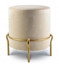 Pufas Mondex Lily HTYG7981, šviesiai ruda, 42 cm x 42 cm x 46 cm