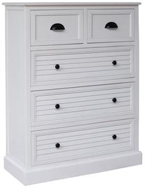 Komoda Home4you Meldon 89136, balta, 35 cm x 80 cm x 103 cm