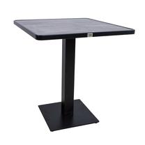 Lauko stalas Home4you Devine, pilkas, 70 cm x 70 cm x 74 cm