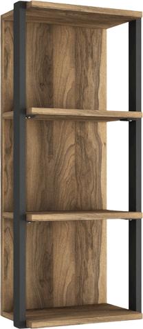 Sieninė lentyna Kalune Design Lost 804TRH1601, riešuto, 33.5 cm x 21.3 cm x 79.5 cm