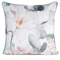 Dekoratyvinės pagalvėlės užvalkalas Juliet, balta/žalia/rožinė, 60 cm x 60 cm