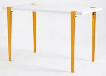 Kosmetinis staliukas Kalune Design Elaea 631LGG1138, baltas/geltonas, 90 cm x 45 cm x 75 cm