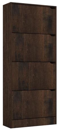 Batų dėžė VLX 338136, tamsiai ruda, 59 cm x 24 cm x 136 cm