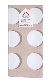 Virtuvinių rankšluosčių rinkinys Domoletti PMM/KT04C, rudas, 60 cm x 40 cm, 3 vnt.