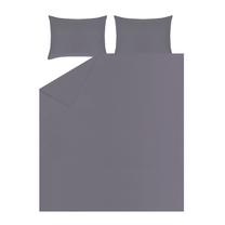 Patalynės užvalkalų komplektas Domoletti Striped Grey, pilkas, 200 x 220 cm