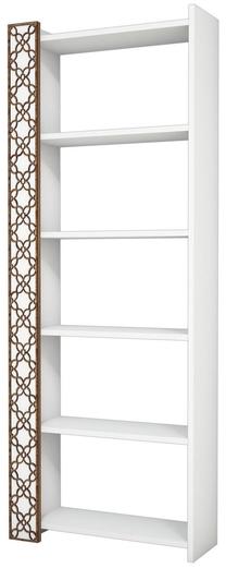 Pastatoma lentyna Kalune Design City 845HCT3605, balta, 24.2 cm x 64.6 cm x 170 cm