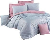 Patalynės užvalkalų komplektas Mijolnir Satin 121VCT2817, rožinis/šviesiai mėlynas, 200 x 220 cm