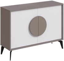 Konsolinis staliukas Kalune Design Gora, rudas/baltas, 110 cm x 35.6 cm x 82 cm