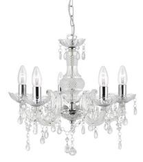 Krištolinis sietynas kabinamas Searchlight Marie Therese 1455-5CL, E14, 5 x 60 W