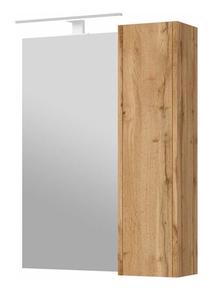 Laisvai pastatoma vonios spinta Vento Bronx Bronx 65 with mirror, ruda, 16.6 cm x 65 cm x 80 cm