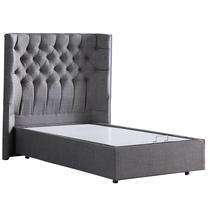 Lova viengulė Kalune Design Matylda, 90 x 190 cm, pilka, be čiužinio, su grotelėmis