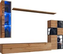 Sekcija ASM Switch M2, ąžuolo/juoda, 40 cm x 270 cm x 170 cm