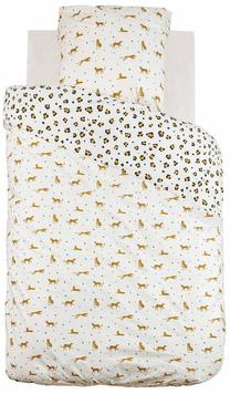 Vaikiškas patalynės užvalkalų komplektas Atmosphera Leopard, ruda/balta/juoda, 140 x 200 cm