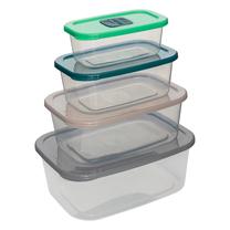 Maisto dėžučių rinkinys 5five Simply Smart Rect, 0.47 - 2.85 l, 4 vnt.