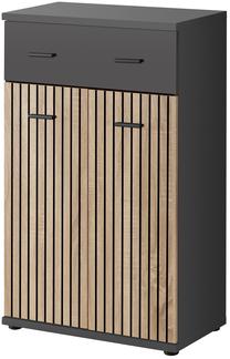 Prieškambario spinta ASM Marco G, antracito/šviesiai ruda, 32 cm x 60 cm x 96 cm