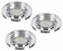 Šviestuvas įleidžiamas Spotlight Cristaldream, GU10, chromo, 3 vnt. x 50 W