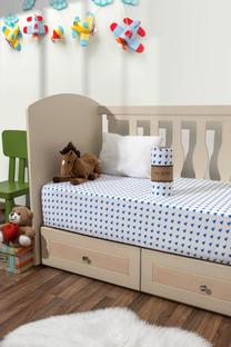 Paklodė Mijolnir Sailing 194DCH1109, mėlyna/balta, 70 x 140 cm, su guma