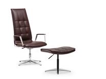 Pufas Kalune Design FLD-PUF-A001122, rudas, 50 cm x 55 cm x 43 cm