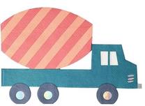 Popierinės servetėlės Meri Meri Construction, 17.8 cm x 12.1 cm, įvairių spalvų, 16 vnt.