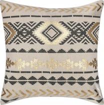 Dekoratyvinės pagalvėlės užvalkalas Atmosphera, aukso/juoda/kreminė, 40 cm x 40 cm