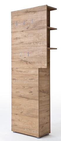 Drabužių kabykla su lentyna MCakcent, 190 cm, ruda/smėlio