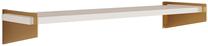 Sieninė lentyna ADRK Ivi, aukso/balta matinė, 70 cm x 18.5 cm x 10 cm