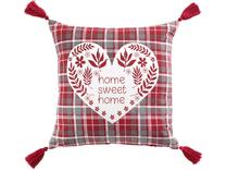 Dekoratyvinė pagalvėlė Douceur Sweet Heart, balta/raudona/pilka, 40 cm x 40 cm