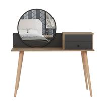 Kosmetinis staliukas Kalune Design Angel 382NRC1901, antracito, 60 cm x 120 cm x 96 cm, su veidrodžiu