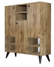 Spintelė Kalune Design Pratica 3200, riešuto, 35 cm x 105 cm x 123.6 cm