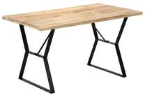 Valgomojo stalas VLX, rudas, 140 cm x 80 cm x 76 cm