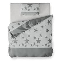 Kalėdinis patalynės užvalkalų komplektas AmeliaHome Stardust, pilkas, 135 x 200 cm