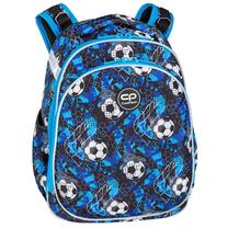 Mokyklinė kuprinė CoolPack Coolpack_3 Soccer, mėlyna/žydra, 29 cm x 16 cm x 44 cm