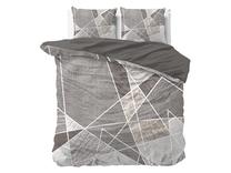 Patalynės užvalkalų komplektas Room99 Pure Cotton Furtrix, pilka/smėlio, 200 x 200 cm