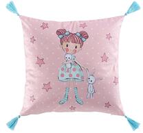 Dekoratyvinė pagalvėlė Douceur Zoe, rožinė/įvairių spalvų, 40 cm x 40 cm