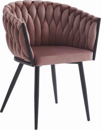 Valgomojo kėdė Leobert Orion, matinė, rožinė, 55 cm x 61 cm x 79 cm