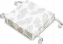 Kėdžių pagalvėlė Sensillo Feathers, balta/oranžinė/pilka, 32 cm x 32 cm