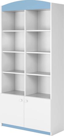 Knygų lentyna Kocot Kids Babydreams, mėlyna/balta, 90 cm x 36 cm x 180.5 cm