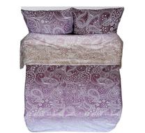 Patalynės užvalkalų komplektas Rustilė Henna 6230, violetinis, 200 x 200 cm