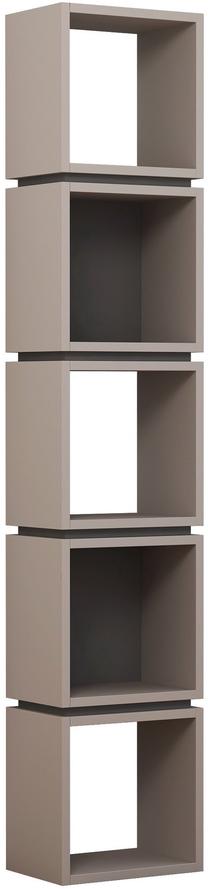 Lentyna Kalune Design Multi 855DTE3711, antracito/šviesiai ruda, 22 cm x 32 cm x 167 cm