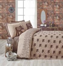 Lovatiesė Mijolnir Set Fil 143EPJ9535, ruda/šviesiai ruda, 220 cm x 160 cm