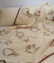 Vaikiška antklodė Merino, 100 x 135 cm, kreminė/smėlio