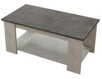 Kavos staliukas Kalune Design LV15-GT, antracito/sidabro, 95.6 cm x 50 cm x 41.8 cm