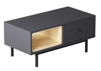 Kavos staliukas Kalune Design Naturel, antracito, 90 cm x 45 cm x 40 cm