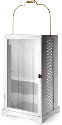 Žvakidė Mondex Levi HTO3823, medis, 61 cm, skaidri/balta