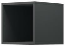 Sieninė lentyna Piaski Enjoy, grafito, 30 cm x 35 cm x 30 cm