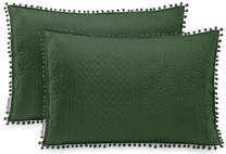 Pagalvės užvalkalas Restilo Meadore, tamsiai žalia, 50 cm x 70 cm, 2 vnt.