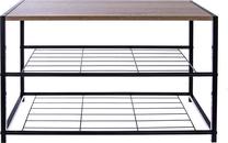 Batų lentyna Orion, ruda/juoda, 30 cm x 63 cm x 43 cm