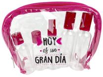 Kosmetinė Inca Transparent Travel Bag Set, 6 vnt.